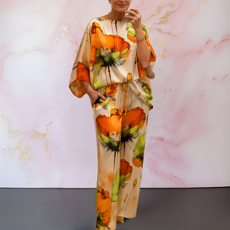 Moniek™ | Conjunto de dos piezas de satén para mujer