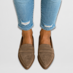 Mocasines de ante