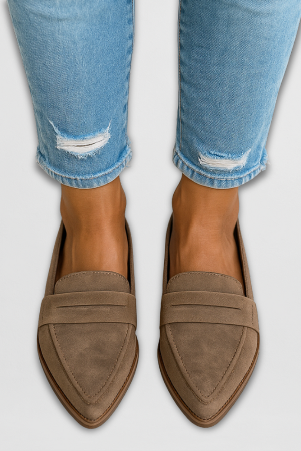 Mocasines de ante