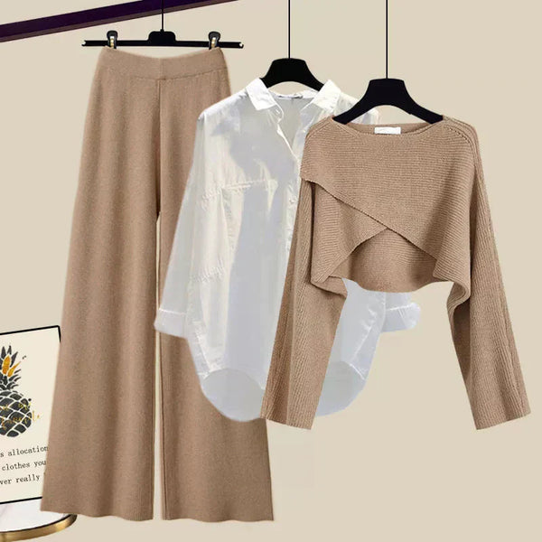 Elle™ | Conjunto de tres piezas Comodo con mangas largas