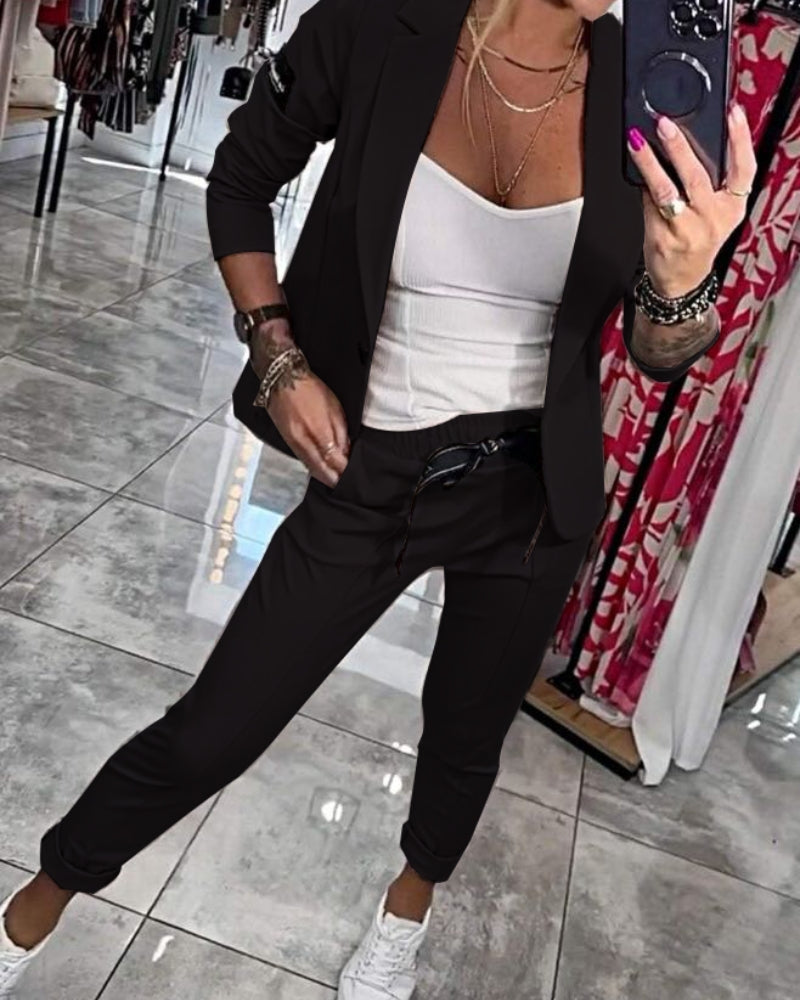 Malou | Elegante conjunto de blazer y jogger