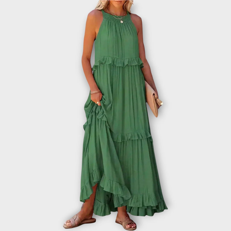 Vestido con tirantes finos y línea elegante