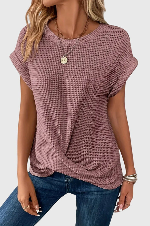 Isa™ | Blusa elegante con cuello redondo