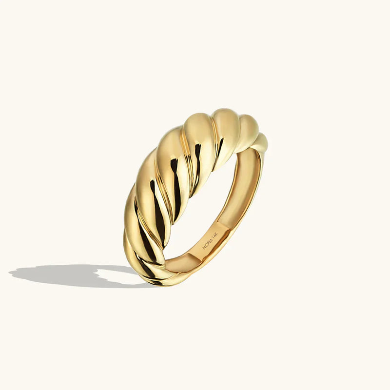 Anillo de croissant | Oro