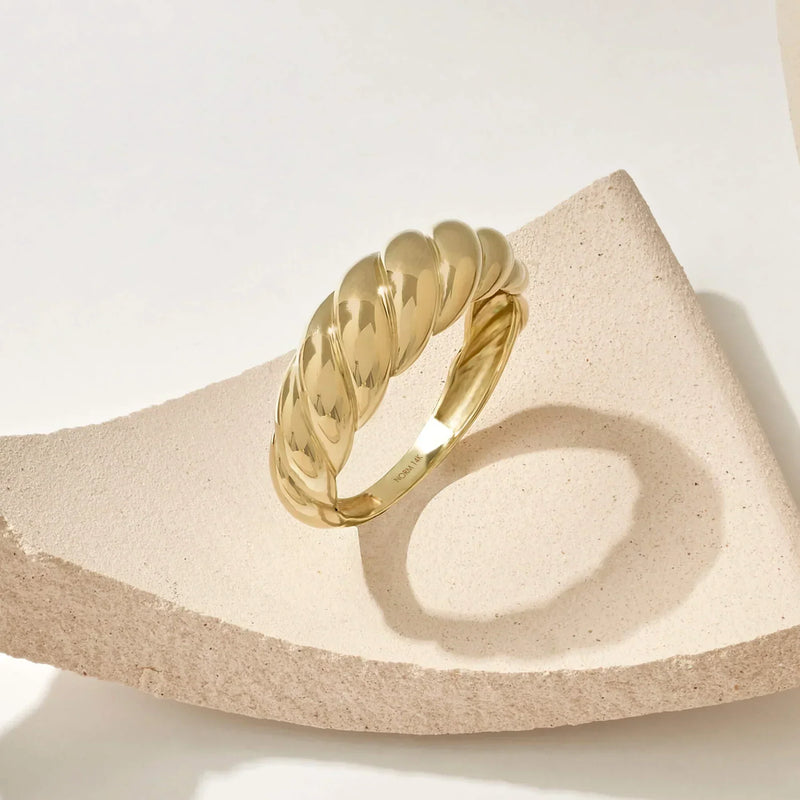 Anillo de croissant | Oro