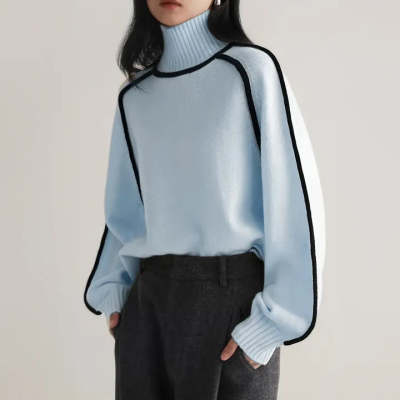 Claire - Suéter elegante de cuello alto 