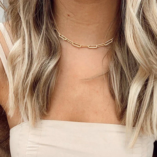 Elegante collar de cadena Archen | Oro