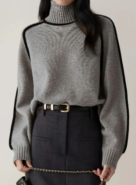 Claire - Suéter elegante de cuello alto 