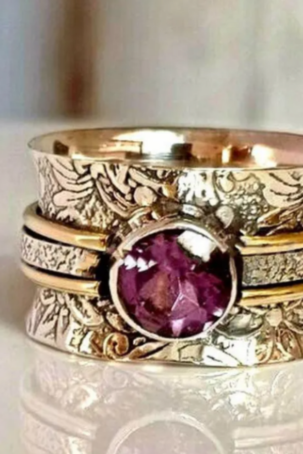 ANILLO DE MEDITACIÓN DE CRISTAL DE BOHEMIA