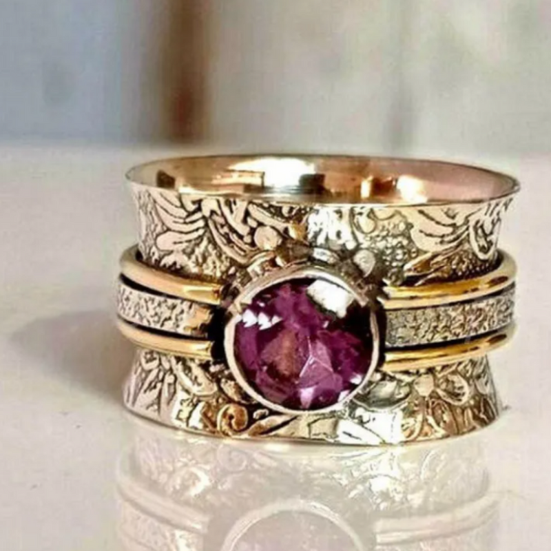 ANILLO DE MEDITACIÓN DE CRISTAL DE BOHEMIA