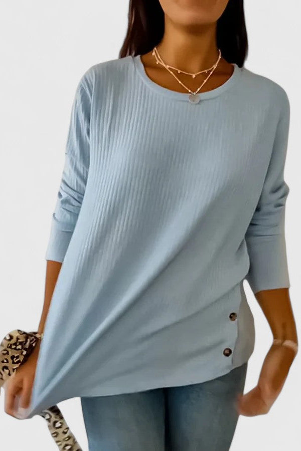 Megan™ | Elegante top de cuello redondo