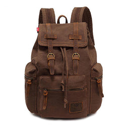 Jackson™ - Mochila vintage con solapa y múltiples bolsillos