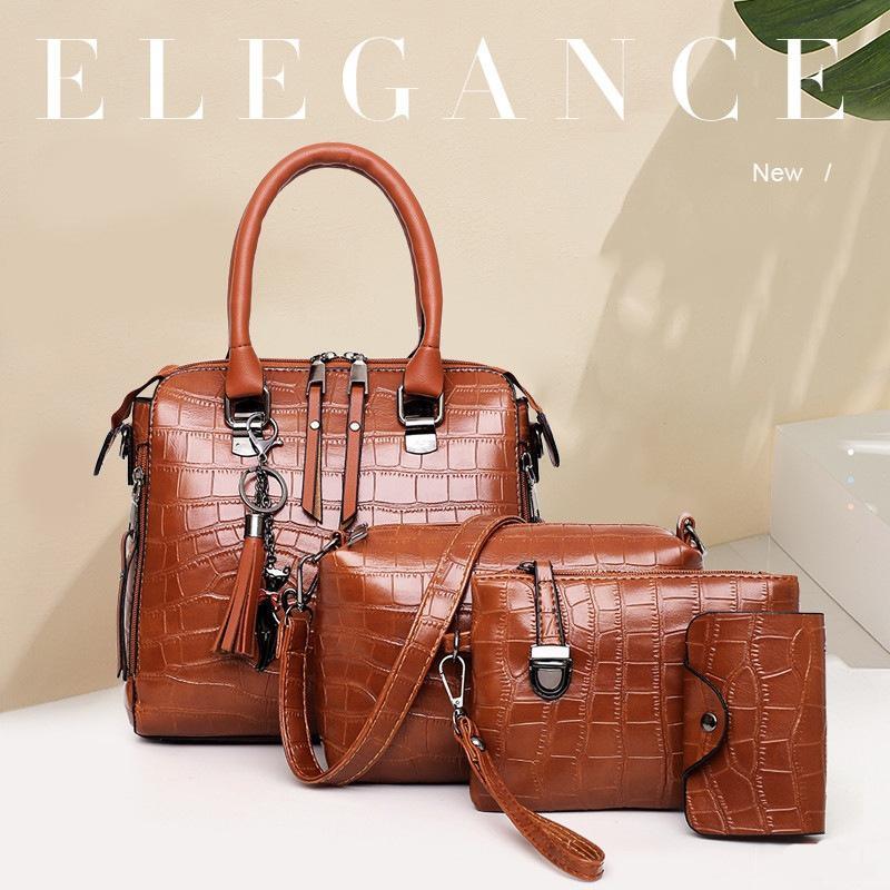 Olivia™ Elegancia Clásica | Conjunto de 4 bolsos modernos