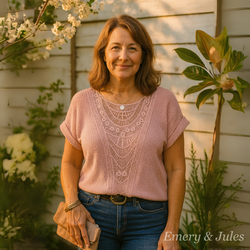 Lorine | Elegante blusa de inspiración ibicenca