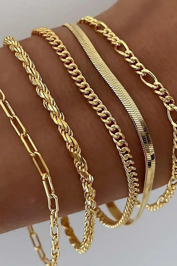 Conjunto de pulseras Ellis Renner | Oro