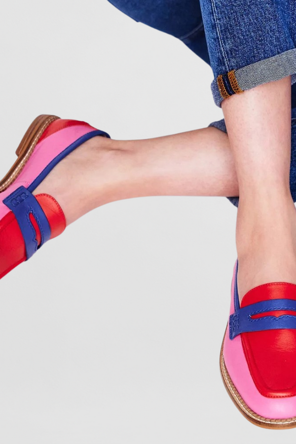 Mocasines coloridos y alegres