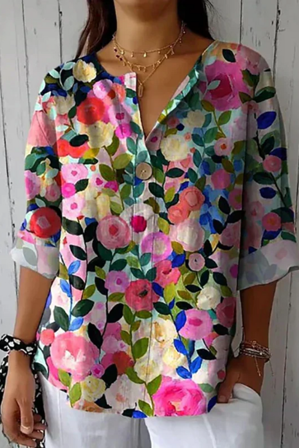 Mavis | Blusa informal con estampado floral