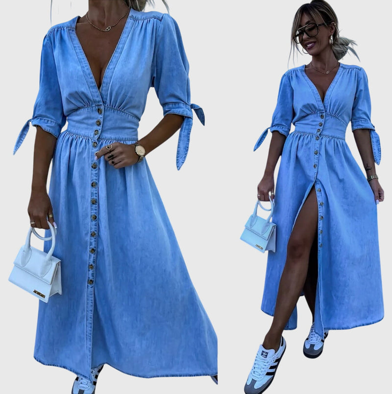 Sophia™ | Elegante vestido vaquero