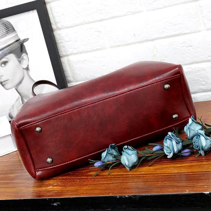LUISE™ | Juego de 4 bolsos vintage de cuero ecológico