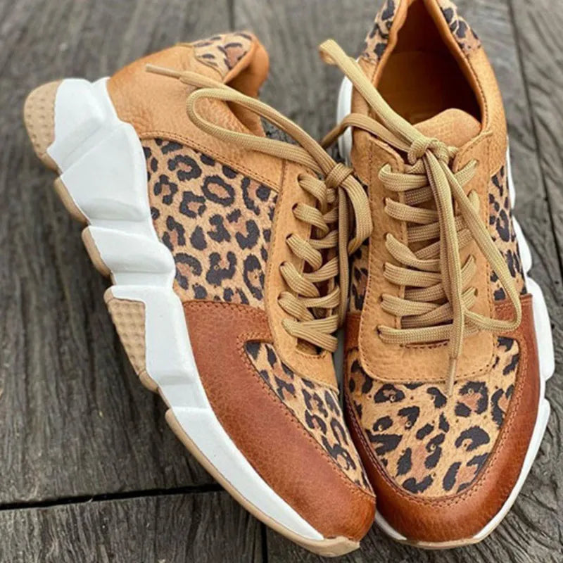 Crizzy | Zapatillas cómodas de leopardo