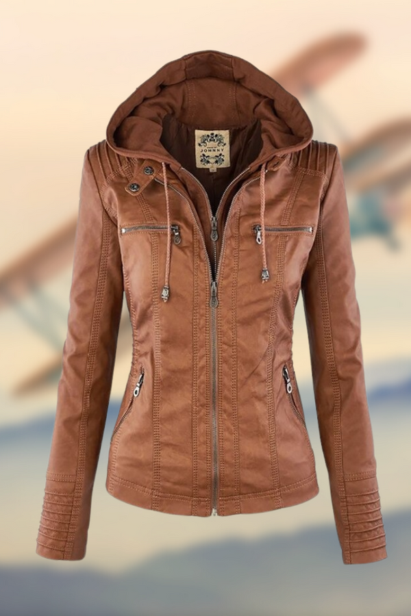 KAROLINE™ La elegante y única chaqueta de cuero