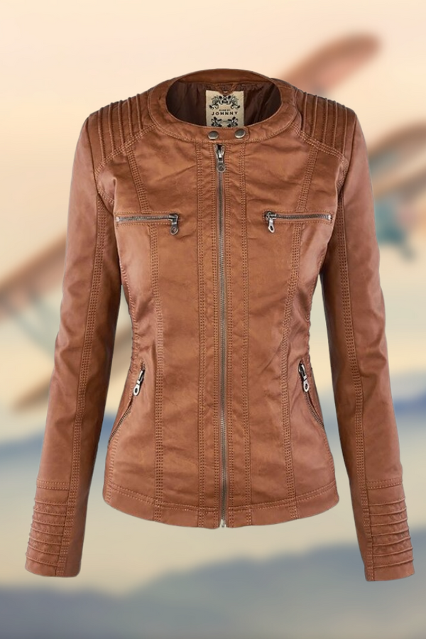 KAROLINE™ La elegante y única chaqueta de cuero