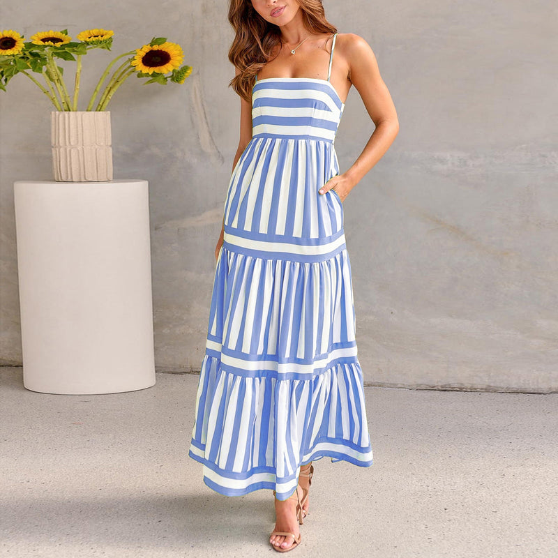 Vestido largo Coastal Vibes: comodidad y color en uno