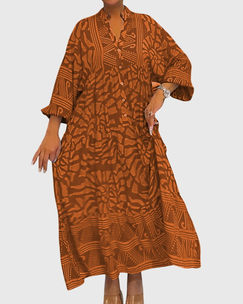 Mckinley™ | Vestido largo con estampado elegante