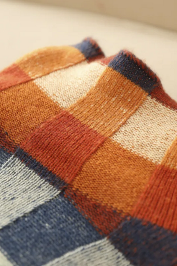 Madi - Cuello alto de patchwork de lujo 