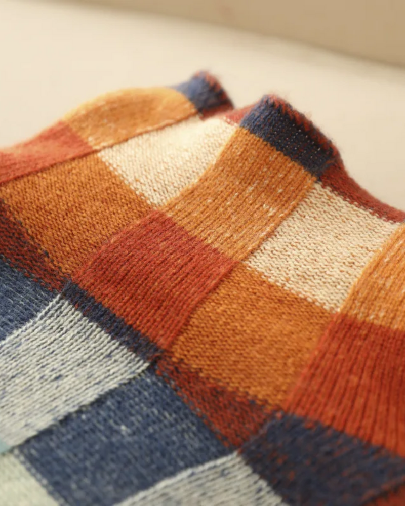 Madi - Cuello alto de patchwork de lujo 