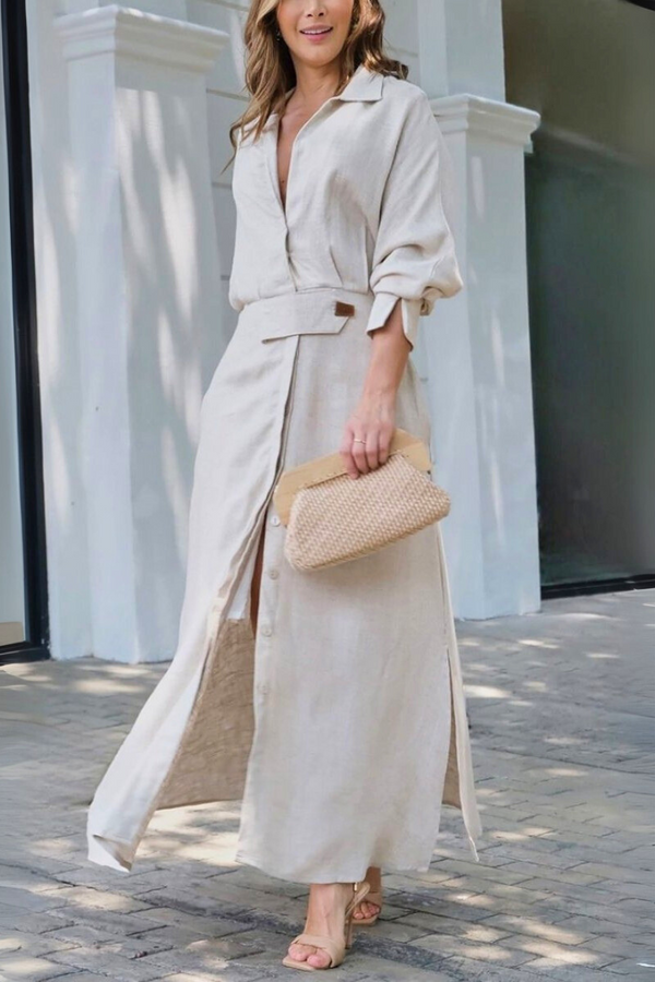 Libertad | Elegante vestido largo con escote en V