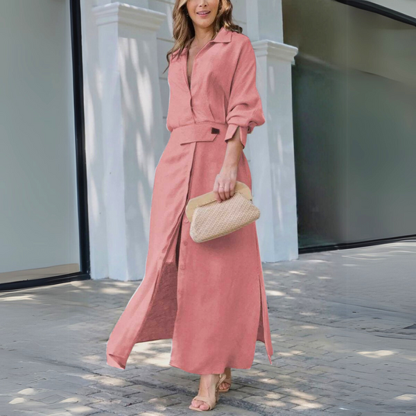 Libertad | Elegante vestido largo con escote en V