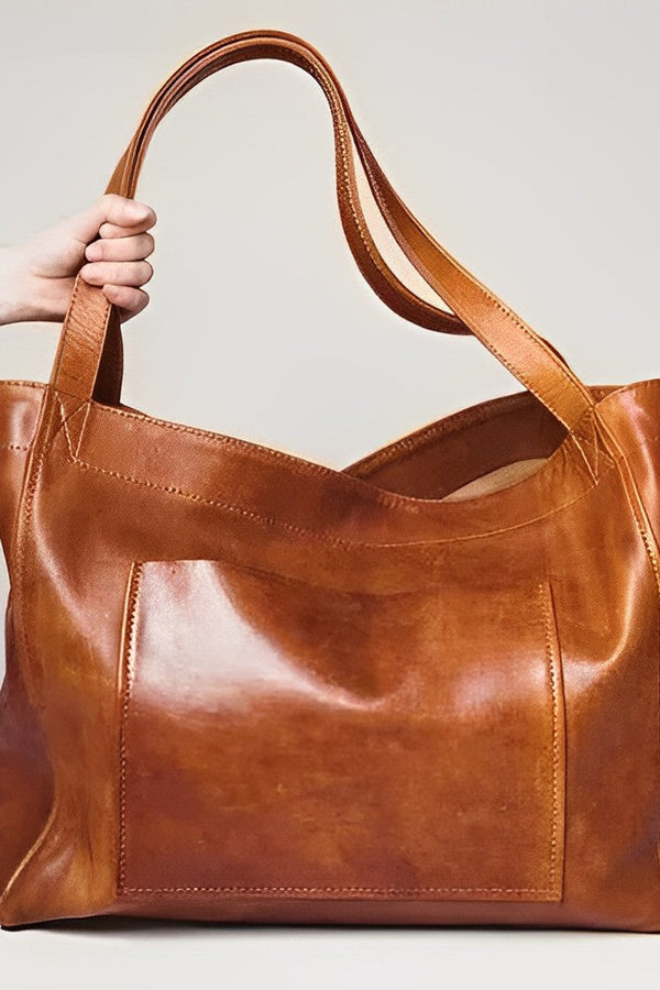 Amelia™ - Bolso de hombro de cuero vintage