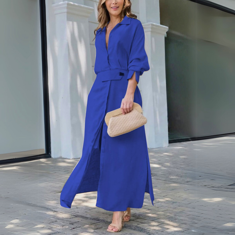 Libertad | Elegante vestido largo con escote en V