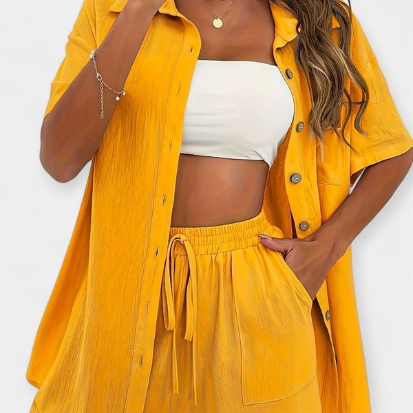 Conjunto de camisa y pantalones cortos