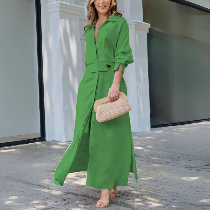 Libertad | Elegante vestido largo con escote en V