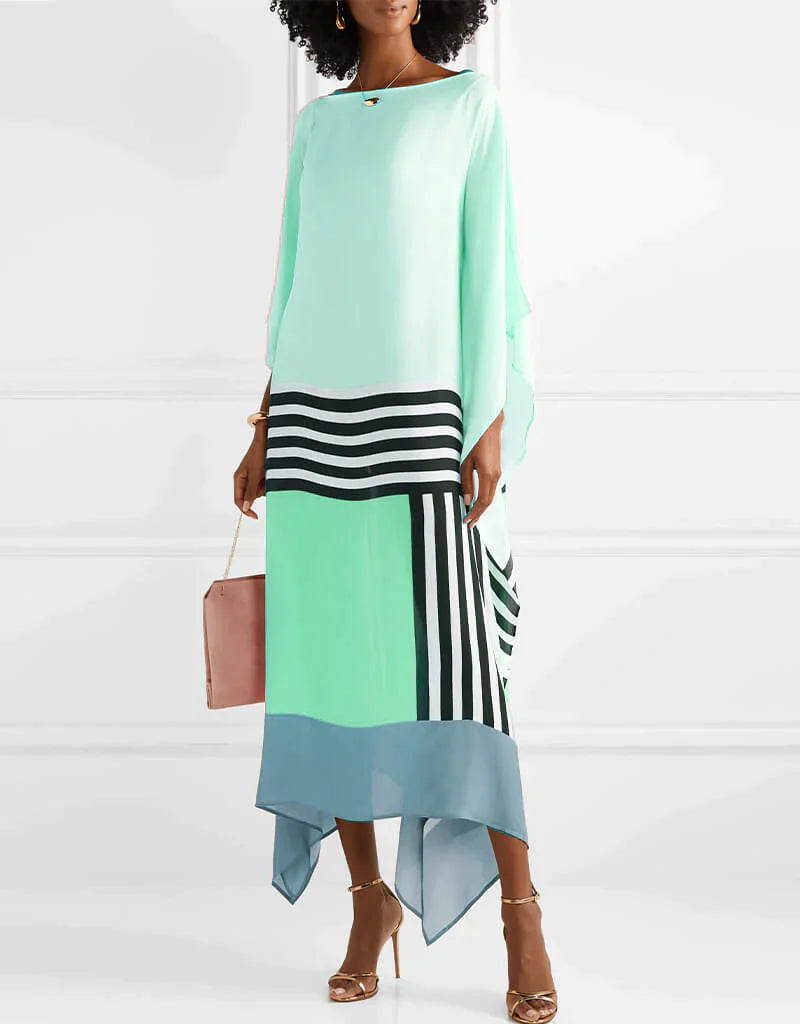 Rilinda | Caftán elegante con estampado geométrico