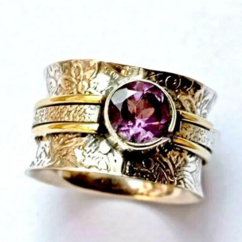 ANILLO DE MEDITACIÓN DE CRISTAL DE BOHEMIA