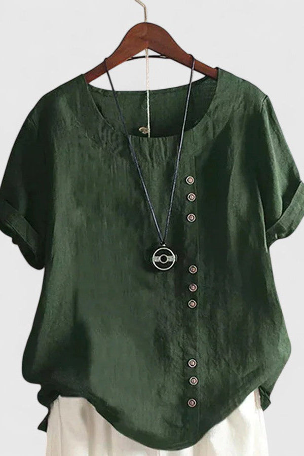 Elisavie | Blusa cómoda de manga corta