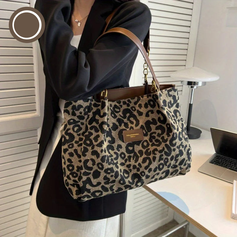 Olivia™ - Bolso de lona con detalles hechos a mano 