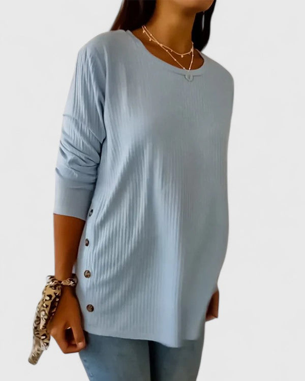 Megan™ | Elegante top de cuello redondo