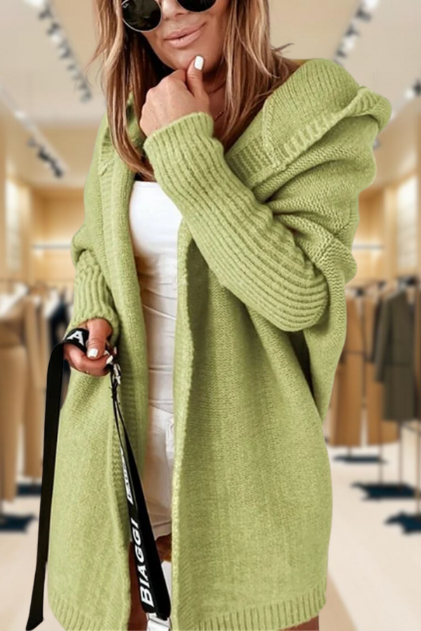 Destiny - Cárdigan con capucha extragrande y acogedor 