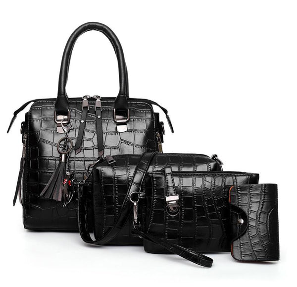 Olivia™ Elegancia Clásica | Conjunto de 4 bolsos modernos
