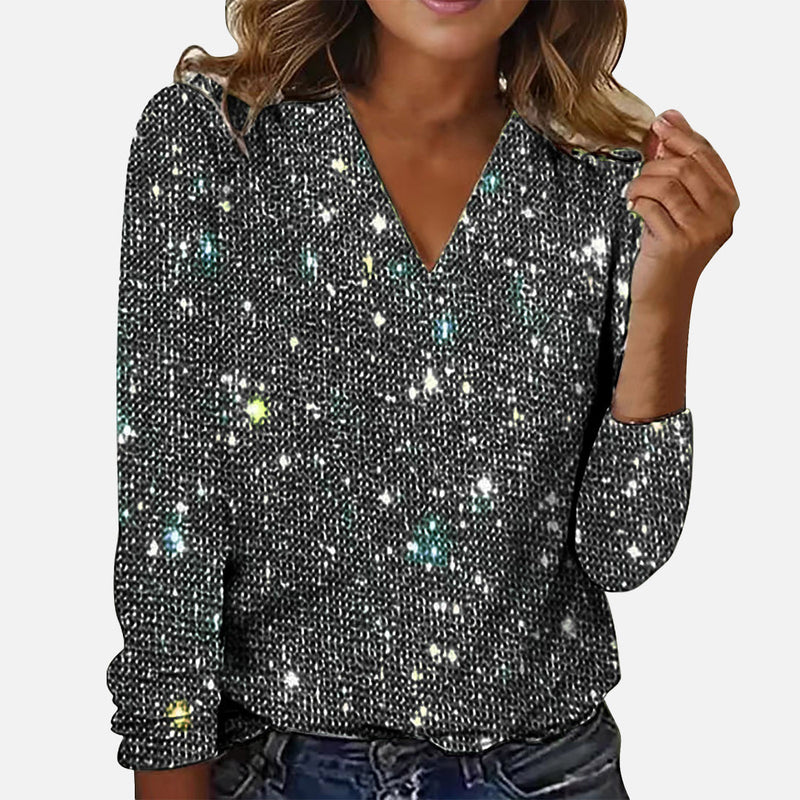 Jamie | Blusa de diamantes con cuello en V