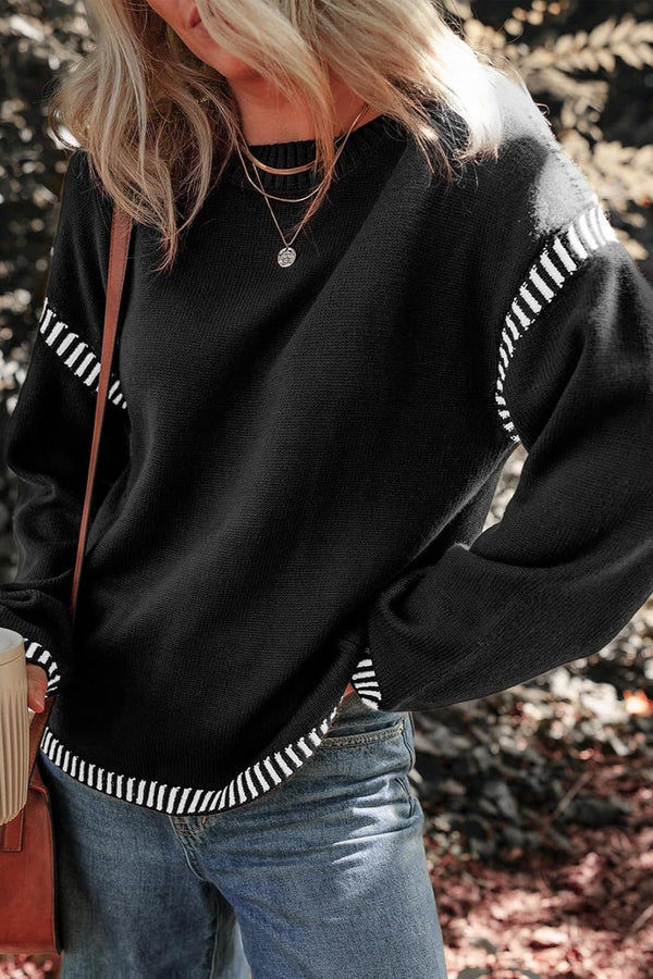 Marisa - Suéter elegante en contraste