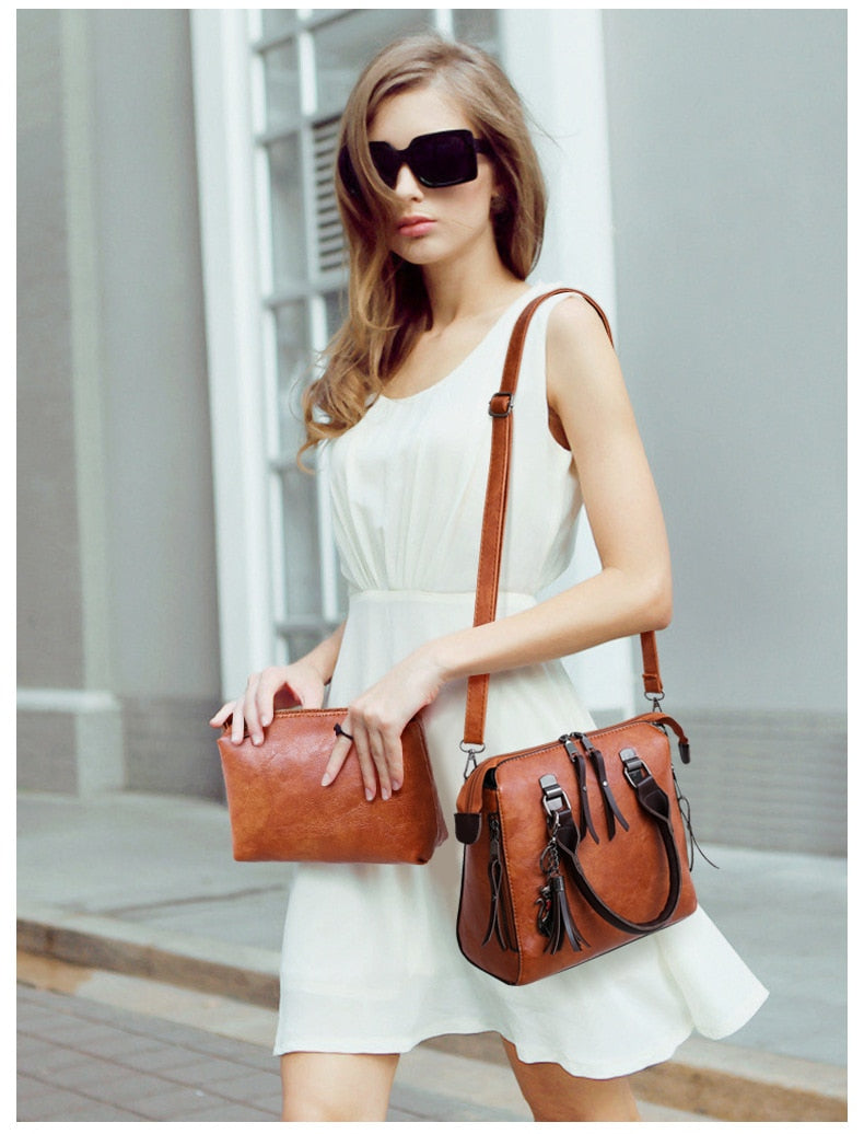 Avery™ - Juego de bolsos de lujo con borlas