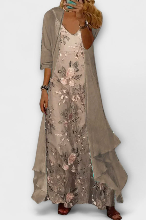 Bryleigh | Elegante conjunto de dos piezas de vestido largo