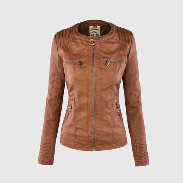 KAROLINE™ La elegante y única chaqueta de cuero