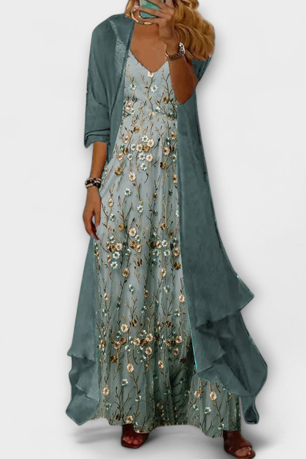 Bryleigh | Elegante conjunto de dos piezas de vestido largo