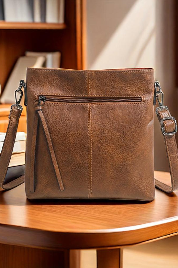 Addison™ Elegancia sencilla | Bolso bandolera cuadrado retro